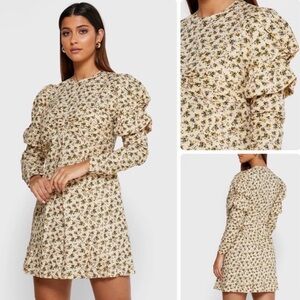 Zadig & Voltaire Rename Floral Puff Sleeve Mini Dress (Size S 2-4)